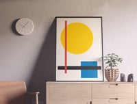 Image 3 of Modern Geometric Abstract Poster Print