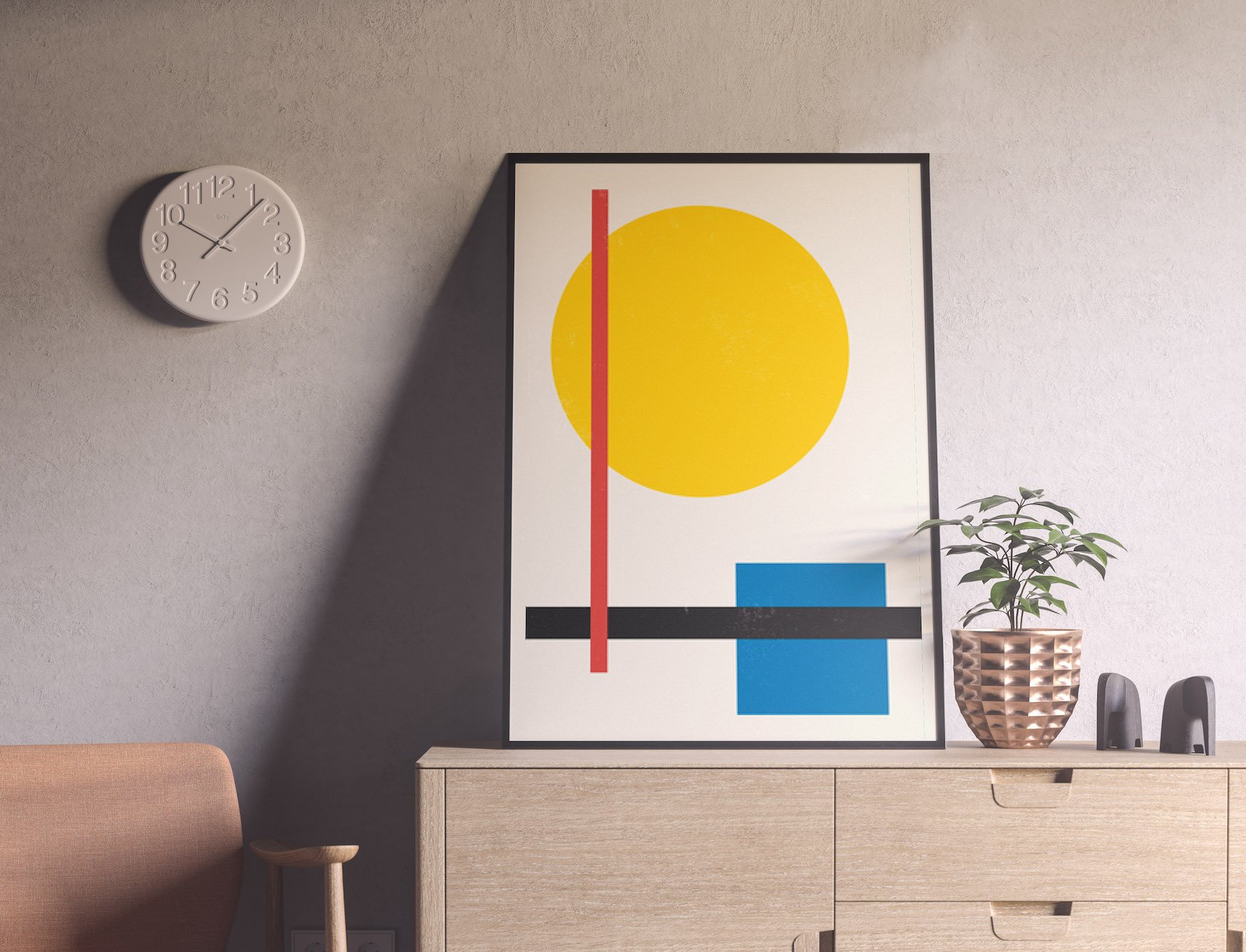 Modern Geometric Abstract Poster Print Architeg Prints