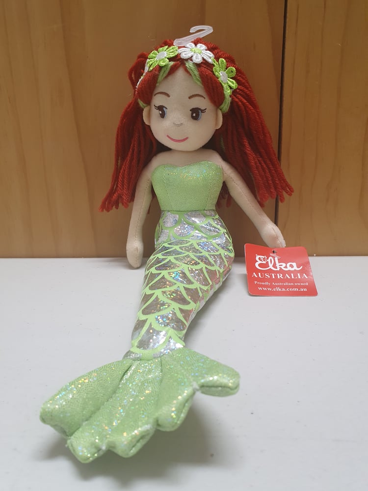 Image of Mermaid Cerise Green Doll 35cm