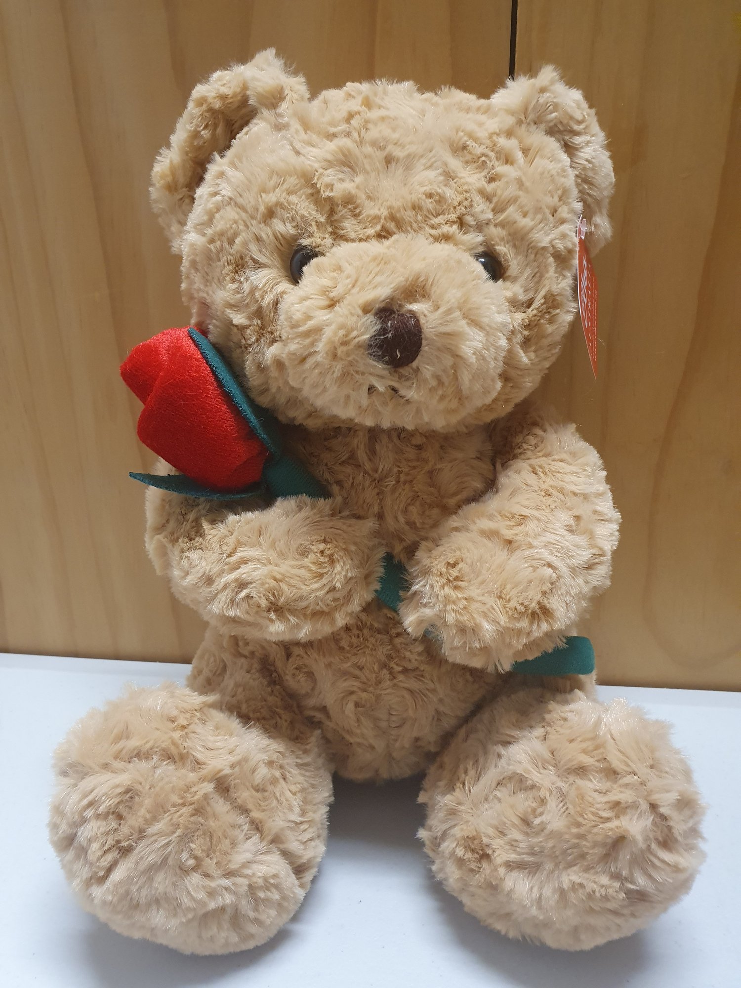 Image of Bear with Red Rose 25cm