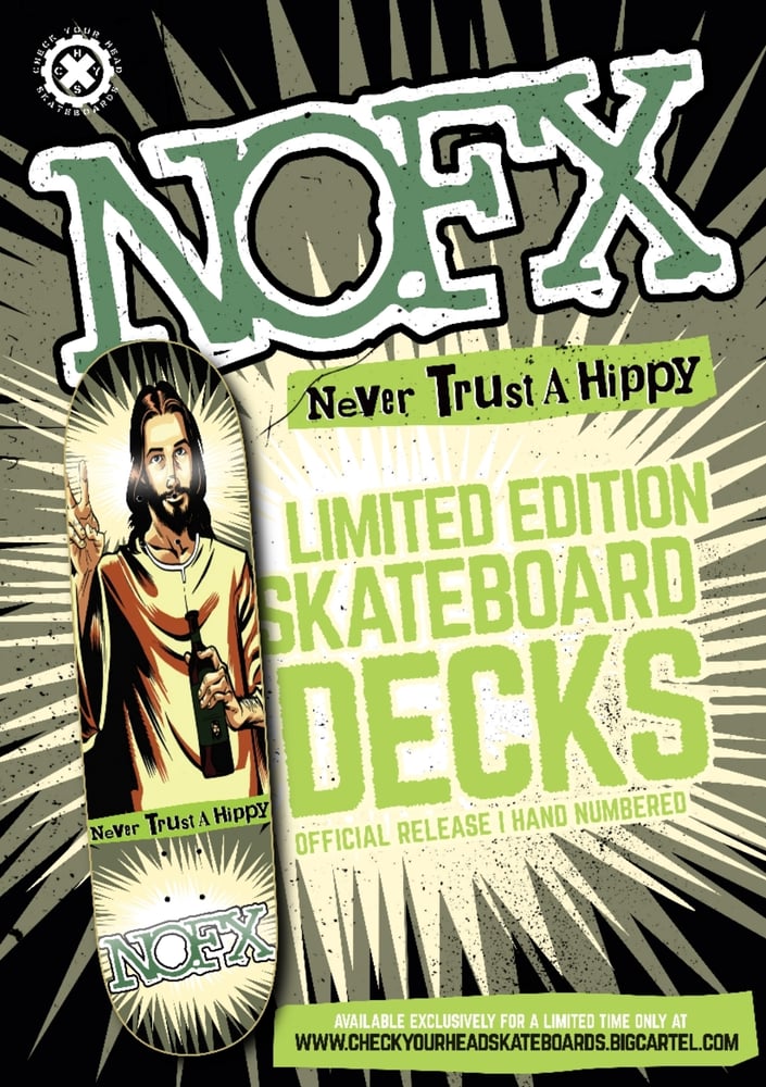 Image of NOFX NEVER TRUST A HIPPY 8.5