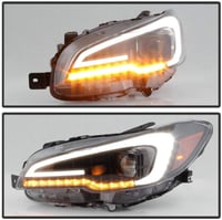 Image 2 of 2015-2020 Subaru WRX/STI LED Tube / Sequential Turn Signal Projector Headlights 