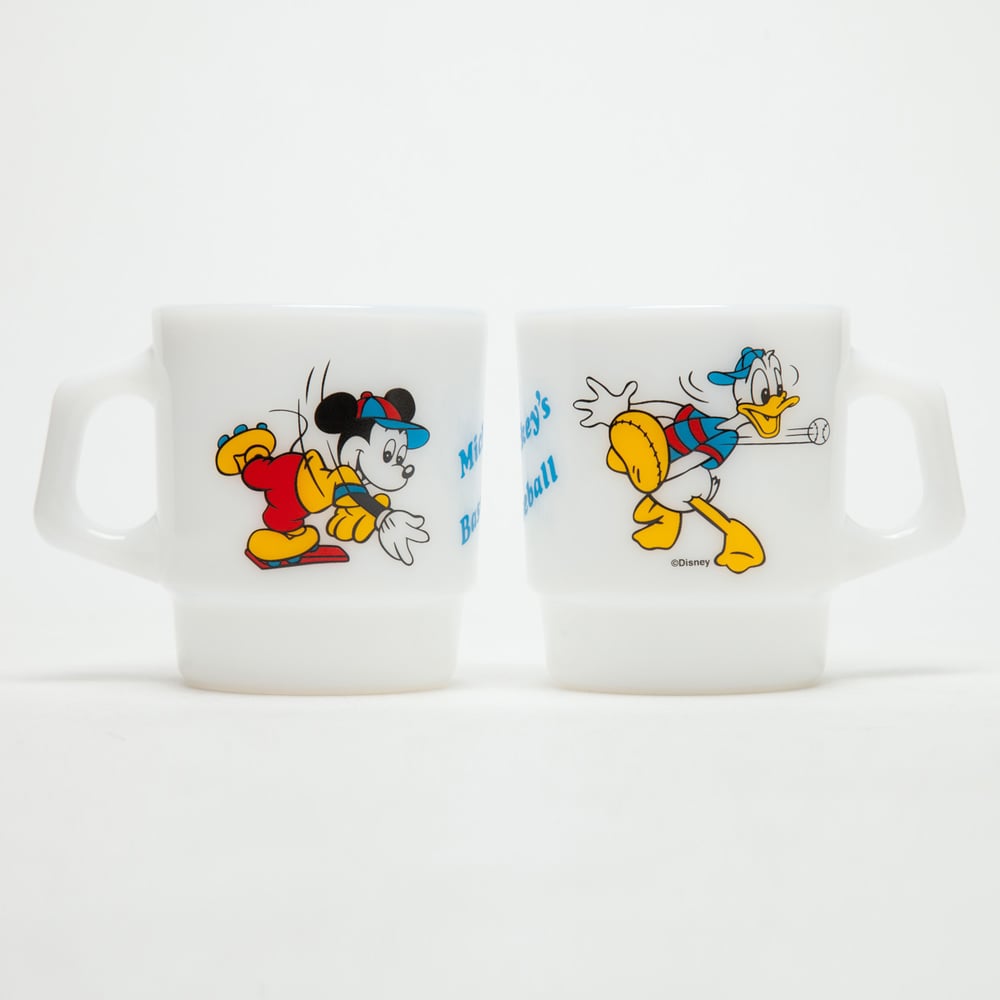 Image of 6 x Fire King Stacking Mugs - Disney Series 