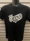 The Grind Pays White Print/ Black Tee