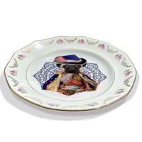 Image 2 of Lord Pug - Carlino - Vintage French Porcelain Plate - #0732