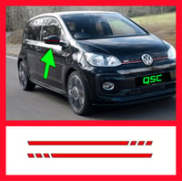 Image 1 of X2 Vw Up / Up Gti Slash Wing Mirror Decals 