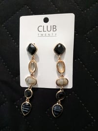 Image 1 of Black Fashion Earrings