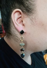 Image 2 of Black Fashion Earrings