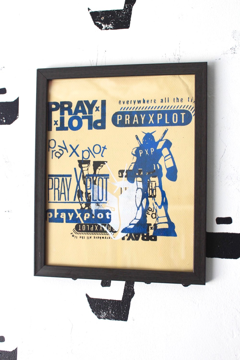 “as seen on tv” Framed Silkscreen Print on Paper