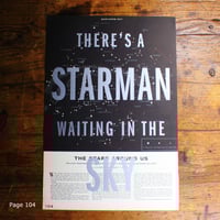 Image 1 of There's A Starman Waiting In The Sky | limited edition letterpress print