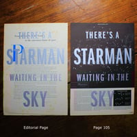 Image 4 of There's A Starman Waiting In The Sky | limited edition letterpress print