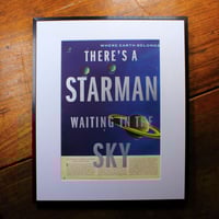 Image 5 of There's A Starman Waiting In The Sky | limited edition letterpress print