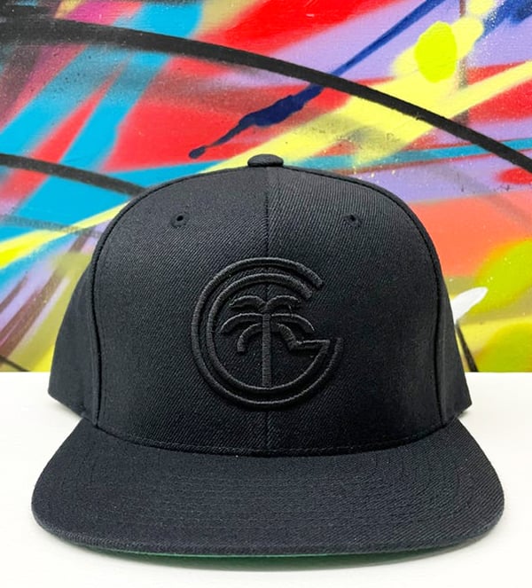 Image of Cushy SnapBack Hat "Black on Black" 