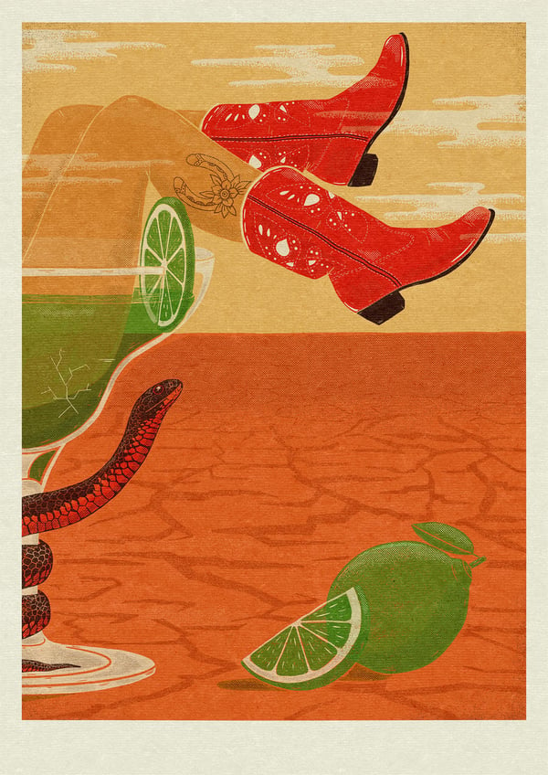 Image of Red Belly Rodeo Print