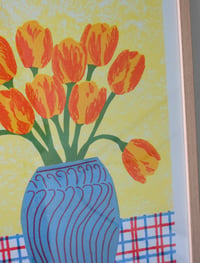 Image 2 of Tulips Still Life Collage – Risograph print