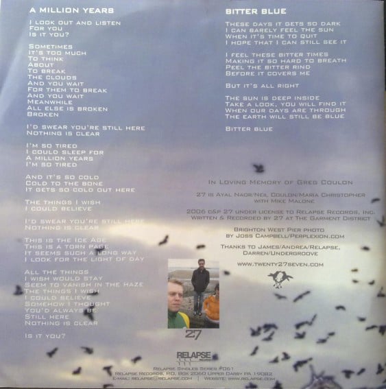 27 - A Million Years (Gray/Blue Edition)
