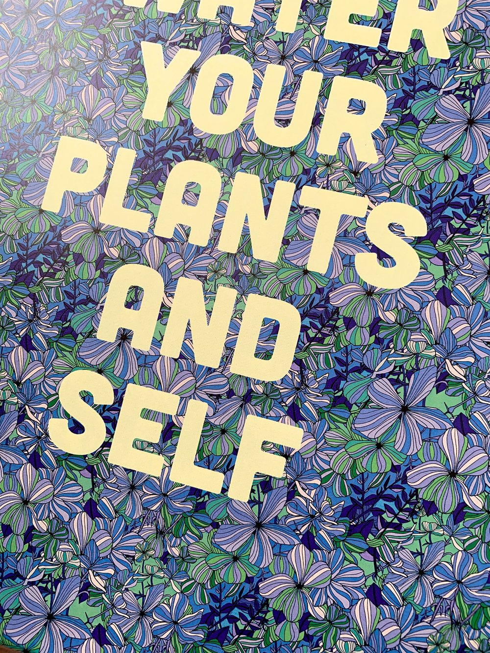 Water Your Plants and Self-11 x 14 print