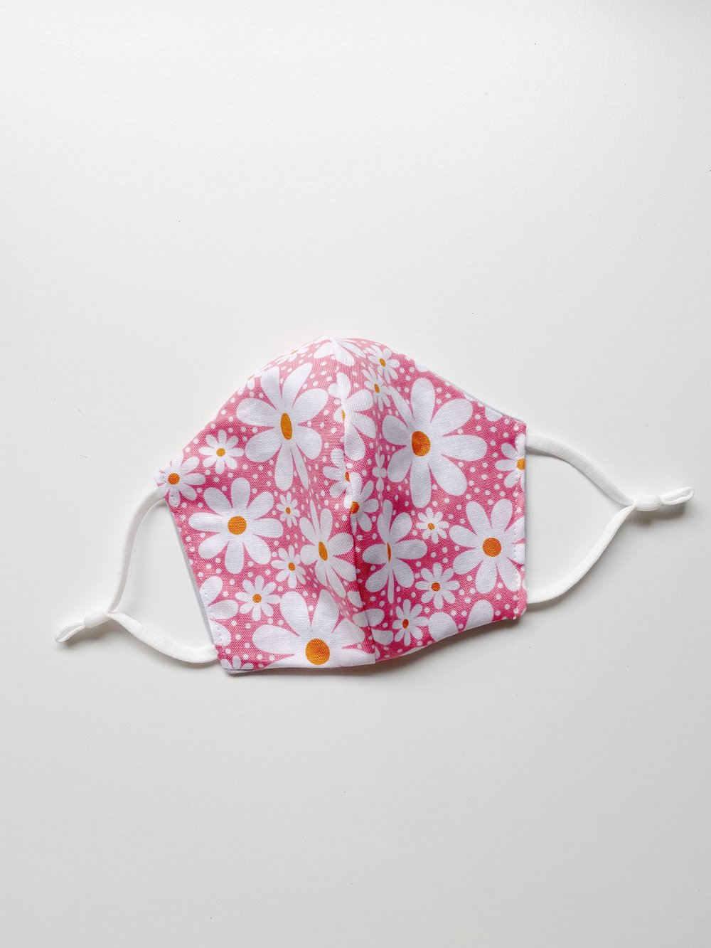 Image of Cotton Face Mask - Pink Daisies