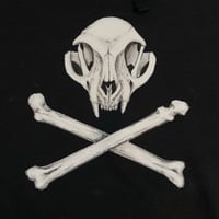 Image 4 of 1 of 1 Cat Skull & Crossbones Hoodie