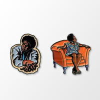 Image 1 of Sharon Jones / Charles Bradley Super Soul Revue Enamel Pins