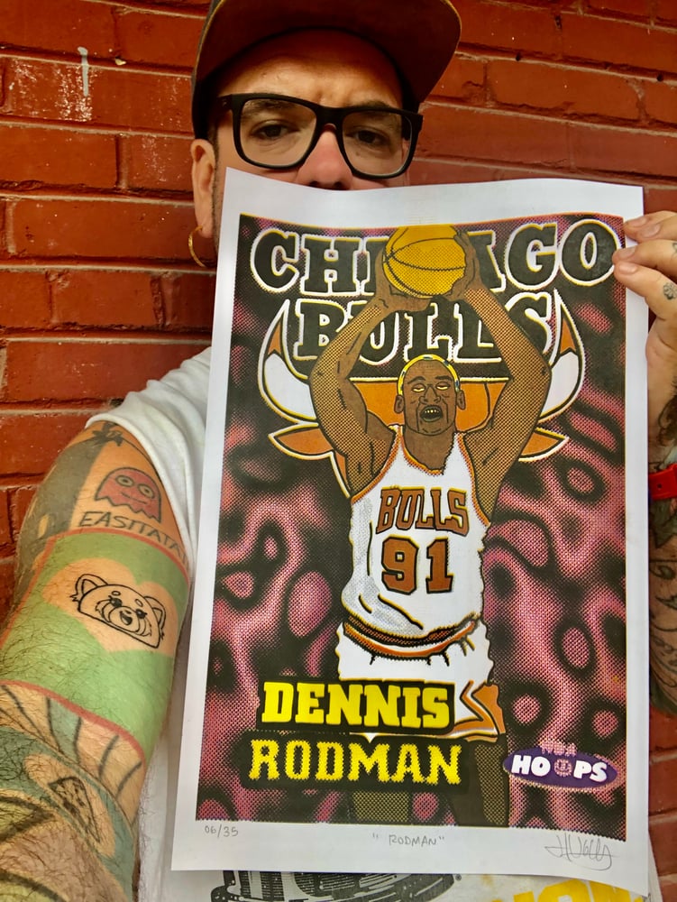 Image de '' Rodman " print Limité à 35