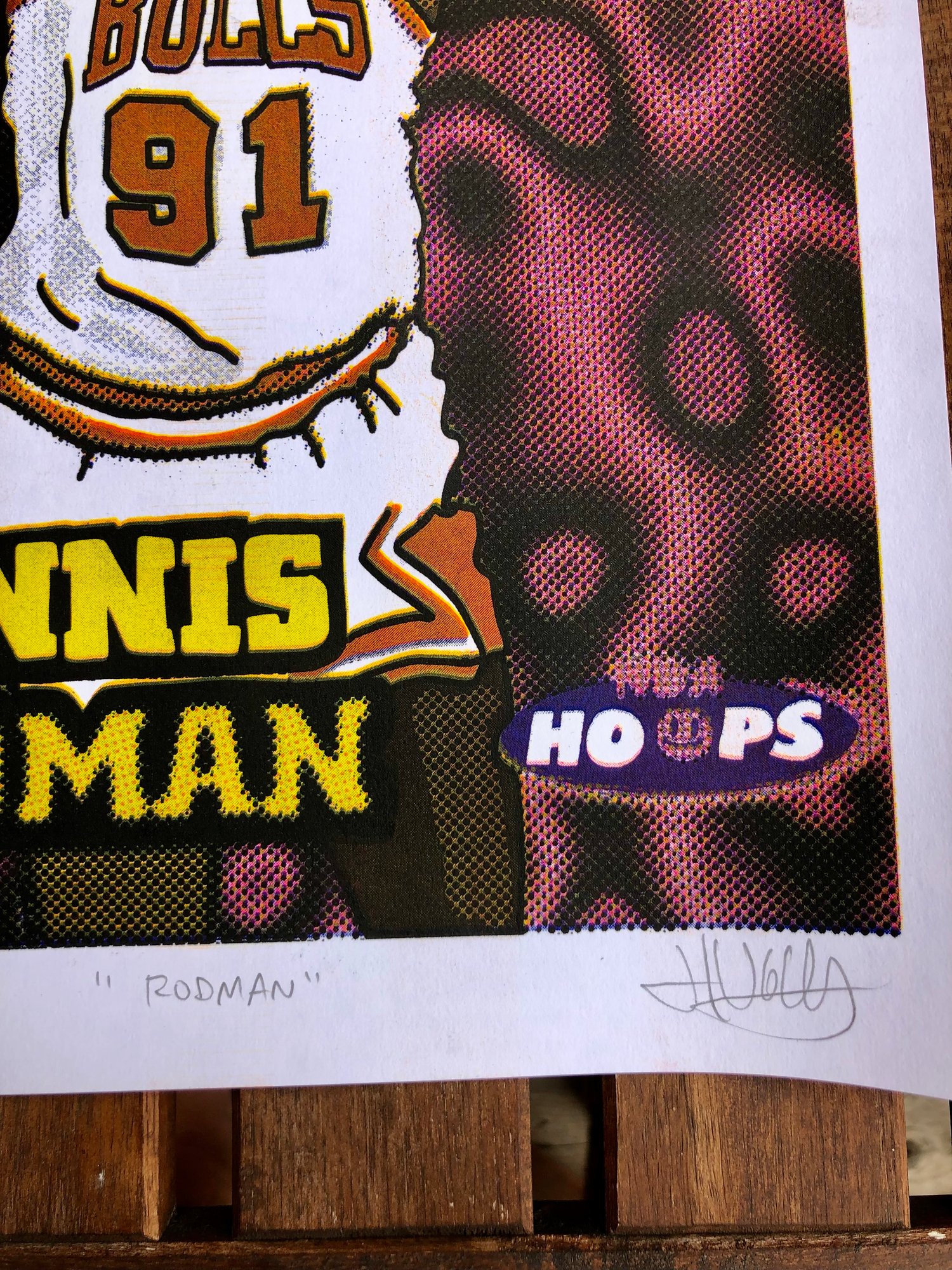 Image of '' Rodman " print Limité à 35