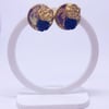 "golden horse" clip on earrings | gold