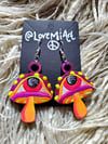 "FungEye" Hand Painted Earrings 