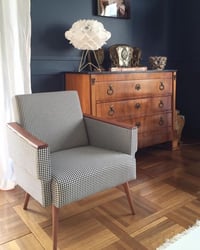 Image 5 of Fauteuil Cube pieds de poule 