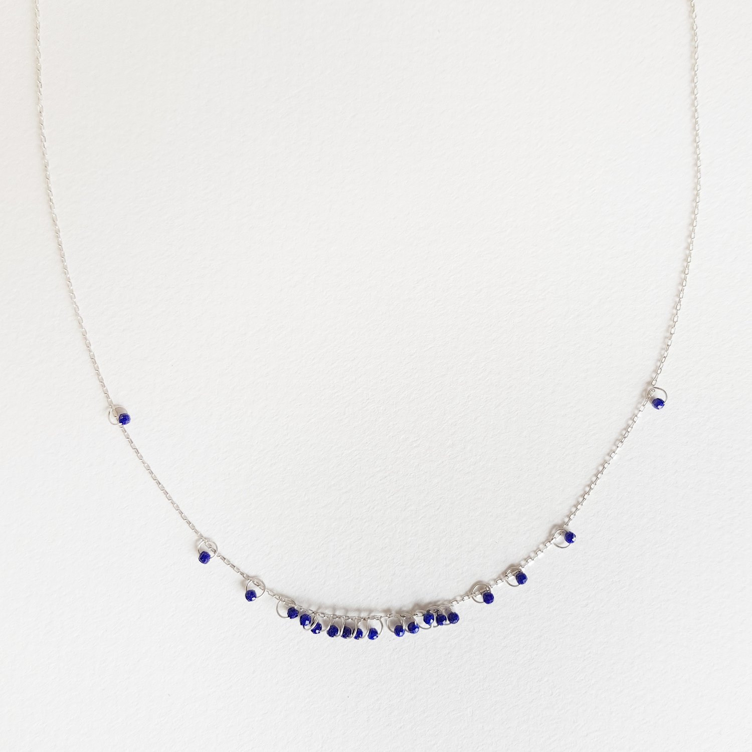 Image of LUCIOLES lapis lazuli necklace