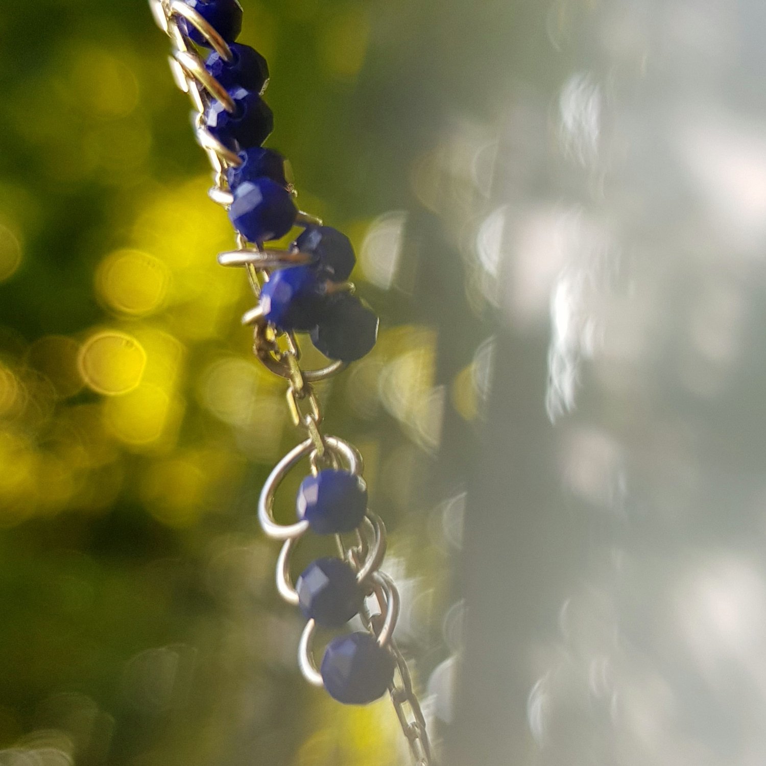 Image of LUCIOLES lapis lazuli necklace