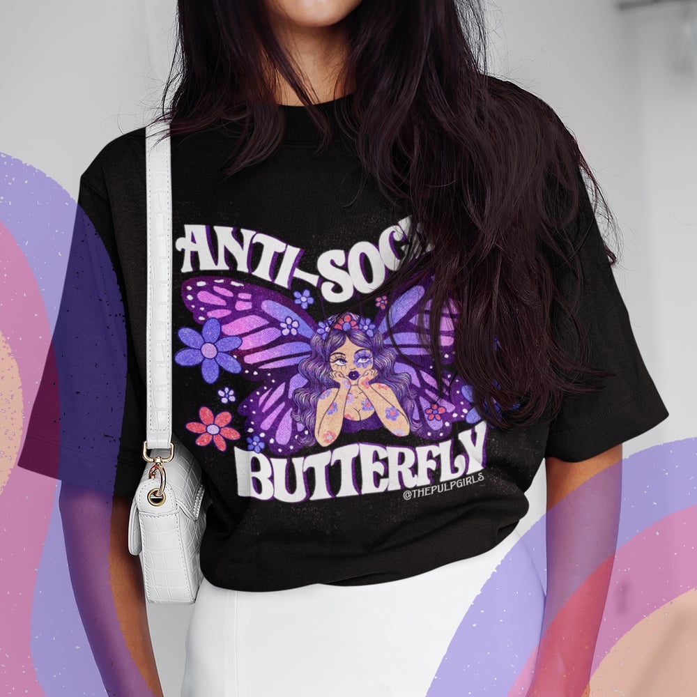 Image of ANTI-SOCIAL BUTTERFLY TEE