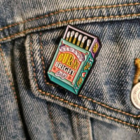 Image 2 of ALWAYS BURN BRIGHT MATCHBOX PIN