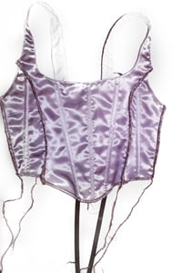 Image 1 of wisteria contrast stitch corset 