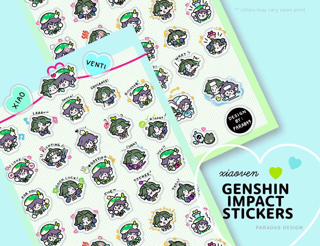 Image of GENSHIN :: Xiaoven Stickers