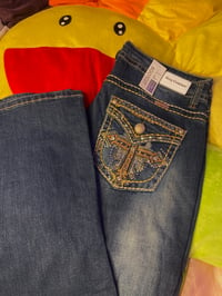 Image 4 of Brow Jeweled Cross Jeans 