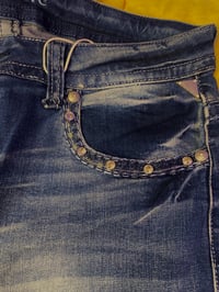 Image 3 of Cool blue Jeweled Jeans