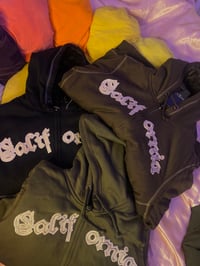 Image 3 of Black California Zip Up Hoodie