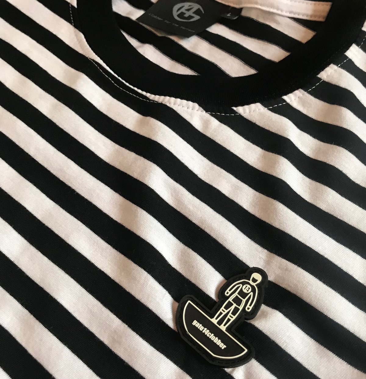 SALE: Subbuteo Patch Striped T Shirt Black/White *50% OFF* | Gate 14 ...