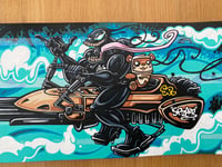 Image 2 of Venom and Ewok on a Speeder Bike.