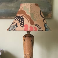 Image 1 of 'Clouds' Vintage Fabric Coolie Lampshade Small 10 inch