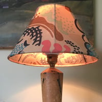 Image 5 of 'Clouds' Vintage Fabric Coolie Lampshade Small 10 inch