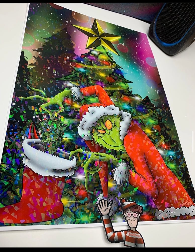 Image of Grinch holographic artprint