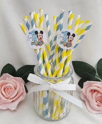 Image 2 of 6 Baby Mickey Mouse Straws,Baby Mickey Party Straws,Baby Mickey Mouse Drinking Straws