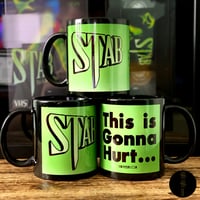 Image 1 of Stab "This is Gonna Hurt..." 11oz/Porcelain Mug (ThirteenSins Original)