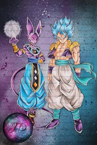 Image 1 of Gogeta und Beerus  Poster