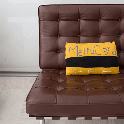 Image of NYC Metro Card Pillow