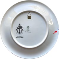 Image 5 of Palmistry DUO (*) - 2 Vintage Bohemian Porcelain Plates UNIQUE PIECES - #0769