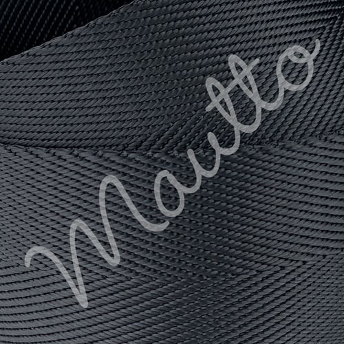 Image of Black Onyx Adjustable Strap for Bags - Luxurious Satin Nylon, 1.5" Wide - U Shape #16XLG Hooks