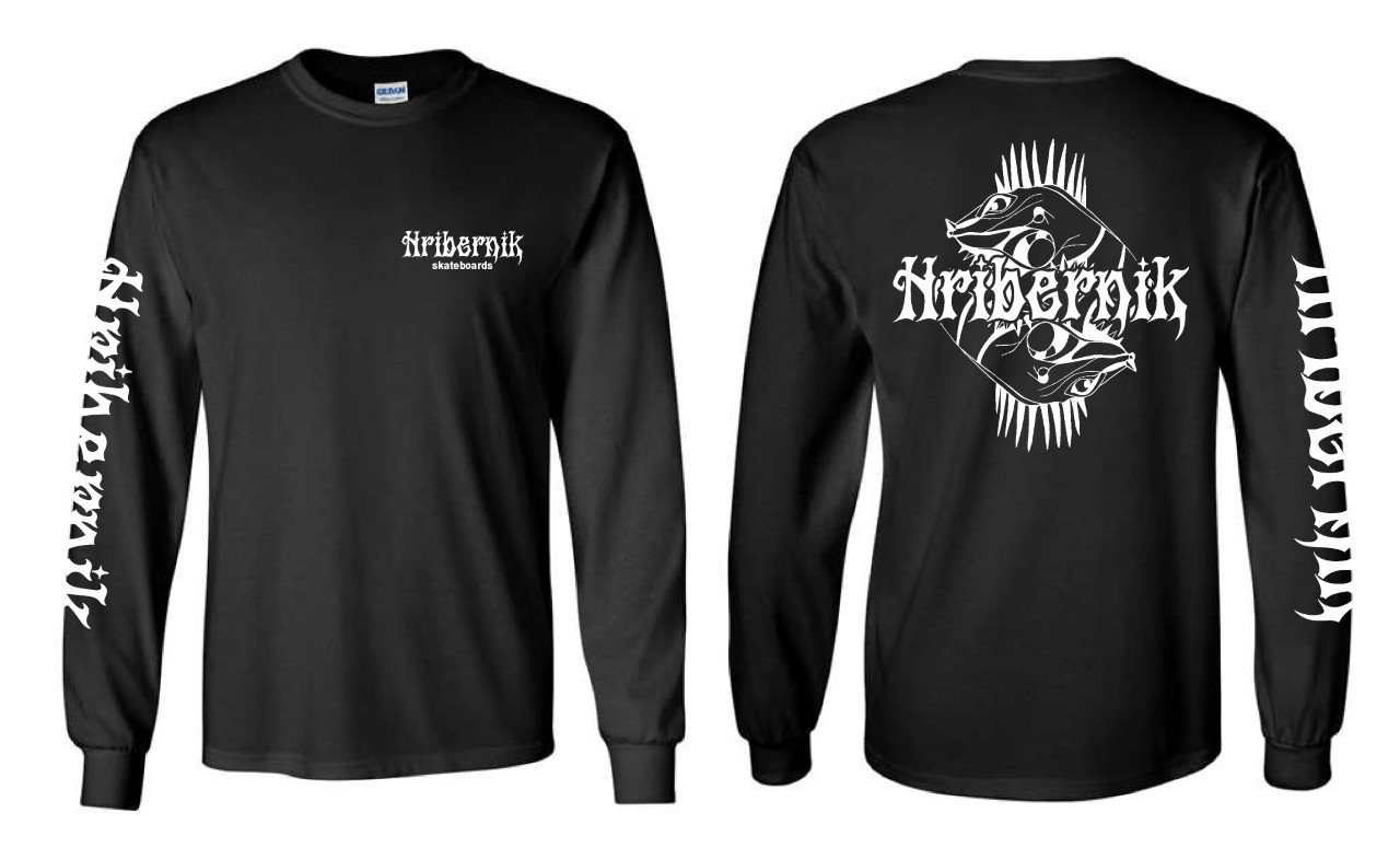 Image of Hribernik Skateboards Long Sleeve Punk Iguana Shirt